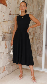 Kaida Midi Dress - Black