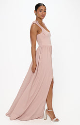 Harper Maxi Dress ~ Dusty Blush Crisp