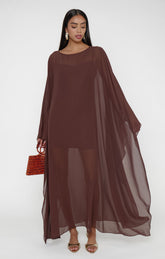 Olsen Maxi Dress ~ Chocolate Chiffon