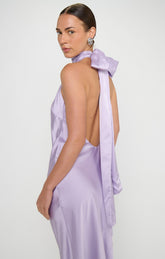 Lisa Maxi Dress ~ Lavender Luxe Satin