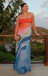 Niki Maxi Dress ~ Sunset