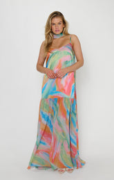 Dalia Maxi Dress ~ Colorful Canvas