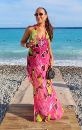 Katia Maxi Dress ~ Tropic Nights Mesh