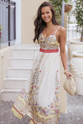 Caelia Maxi Dress - Yellow Multi