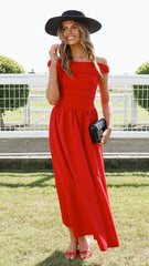 Immy Midi Dress - Red